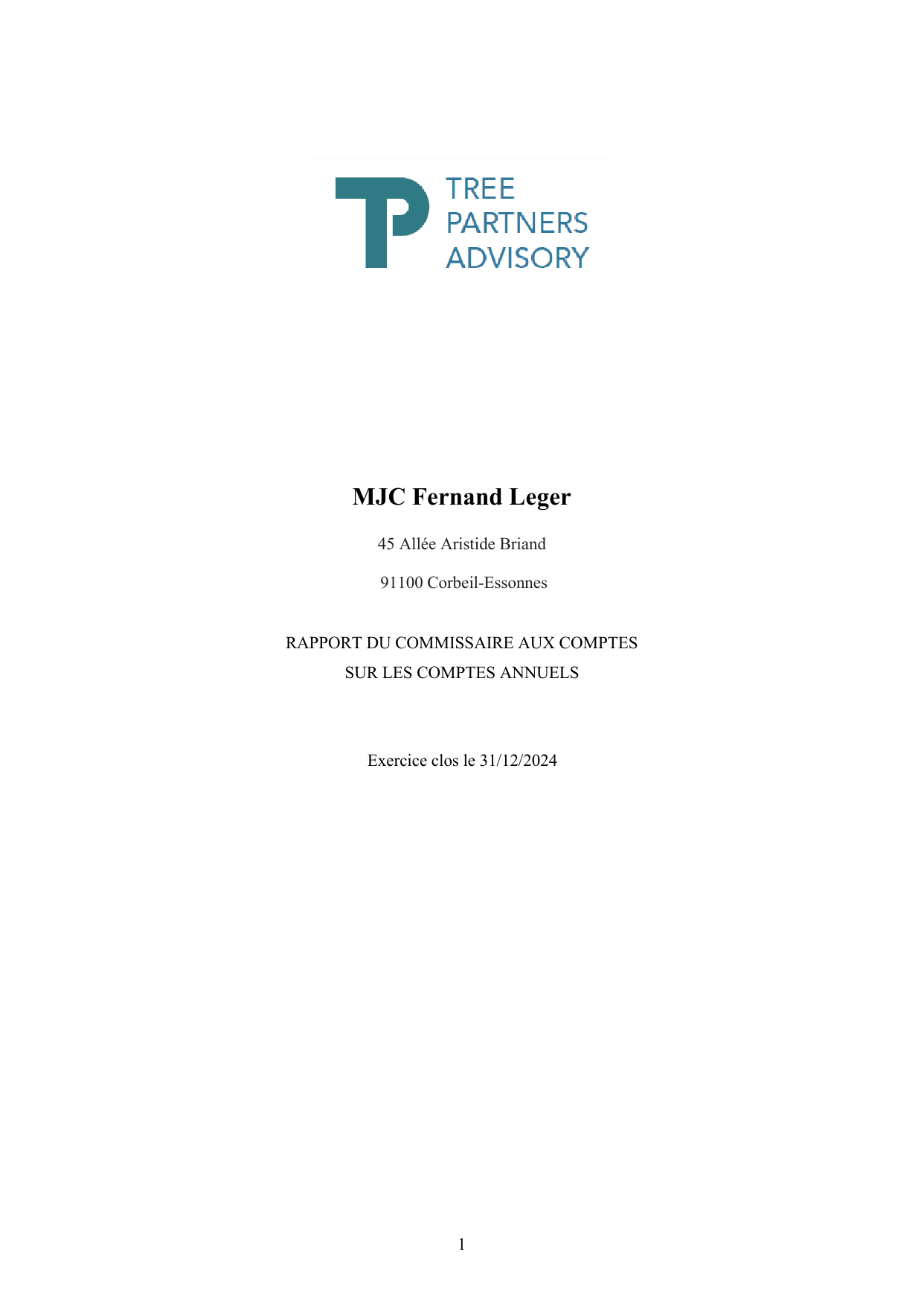 Rapport du Commissaire aux comptes
